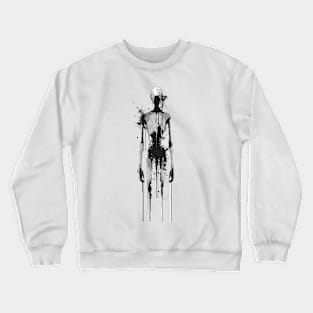 Robot ink splatter Crewneck Sweatshirt